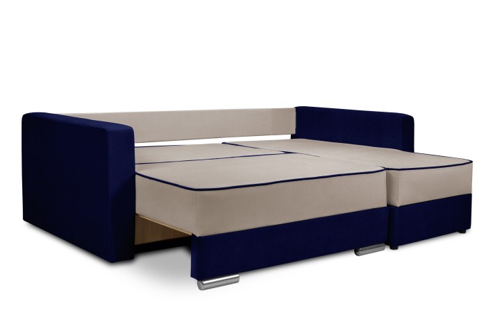 Мягкий угол «Перс» (Бежевый/Синий)