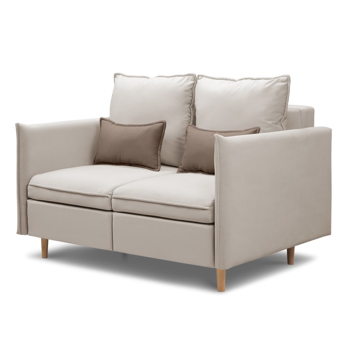 Диван-кровать «Оливер» (новые параметры) (Кремовый)