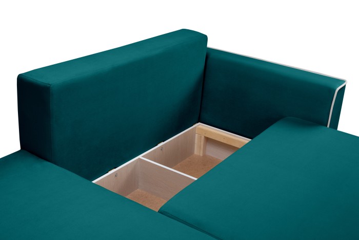 Мягкий угол «Айрон» (Изумрудный)