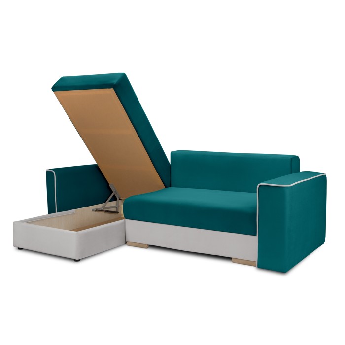 Мягкий угол «Айрон» (Изумрудный)