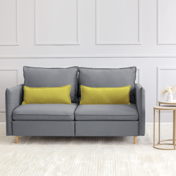 Диван-кровать «Оливер» (новые параметры) (Серый)