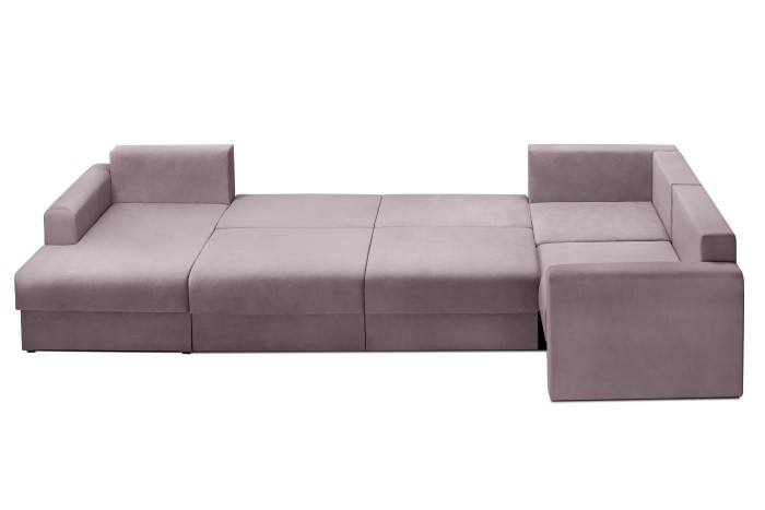 Мягкий угол «Мэдисон» П-образный левый ПБ (Лавандовый)