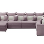 Мягкий угол «Мэдисон» П-образный левый ПБ (Лавандовый)