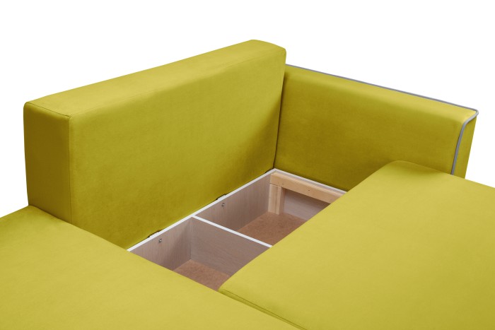 Мягкий угол «Айрон» (Горчичный)