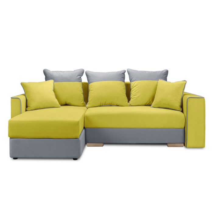 Мягкий угол «Айрон» (Горчичный)