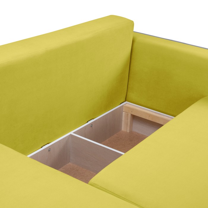 Мягкий угол «Айрон» (Горчичный)