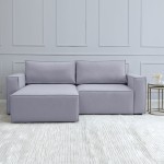 Мягкий угол «Чикаго» (Светло-серый)