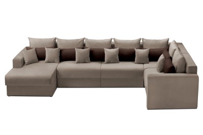 Мягкий угол «Мэдисон» П-образный левый ПБ (Бежевый)