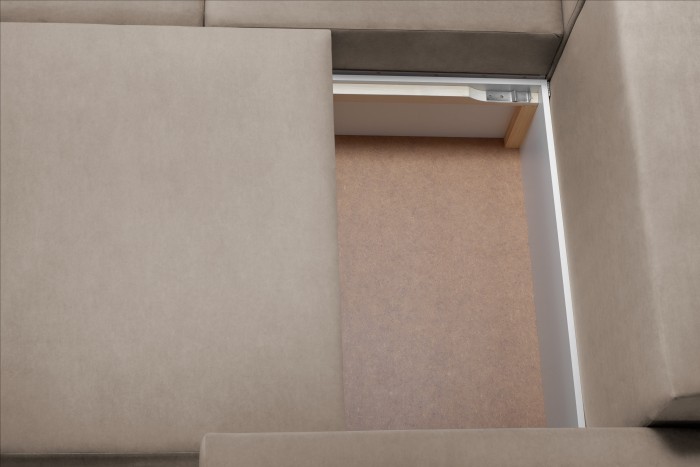 Мягкий угол «Мэдисон» П-образный левый ПБ (Бежевый)